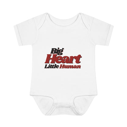 Big Heart, Little Human Cotton Baby Onesie