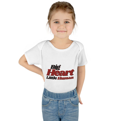 Big Heart, Little Human Cotton Baby Onesie