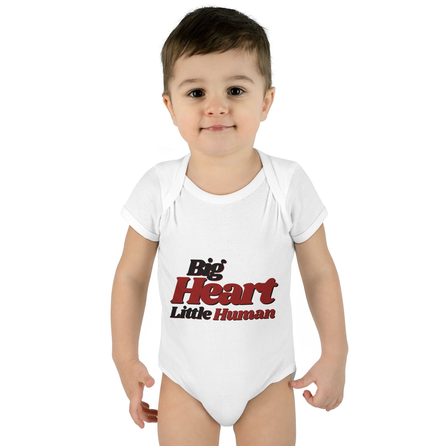 Big Heart, Little Human Cotton Baby Onesie