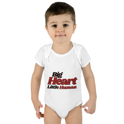 Big Heart, Little Human Cotton Baby Onesie