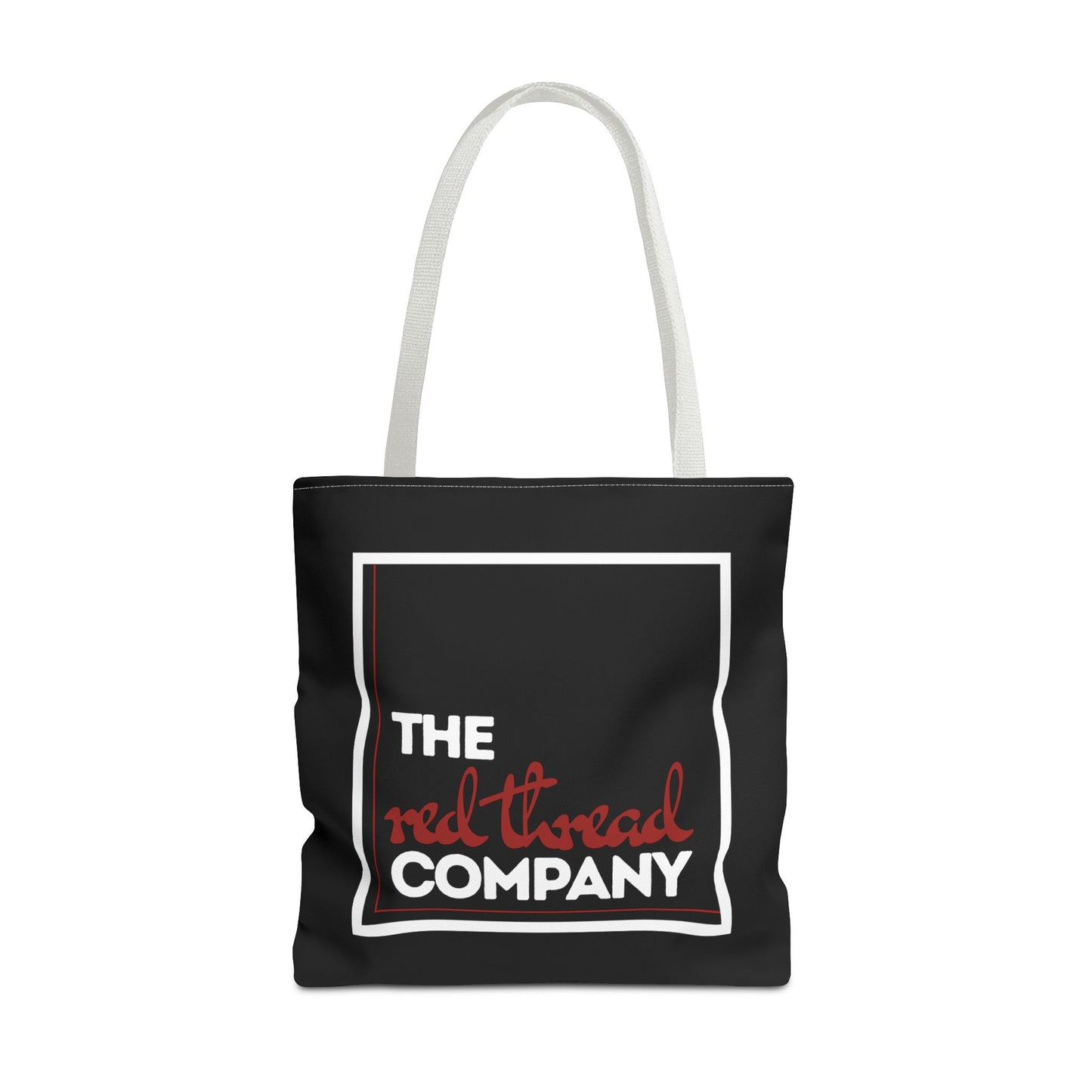 We are ONE Eco- Friendly Black Tote Bag with White Handle