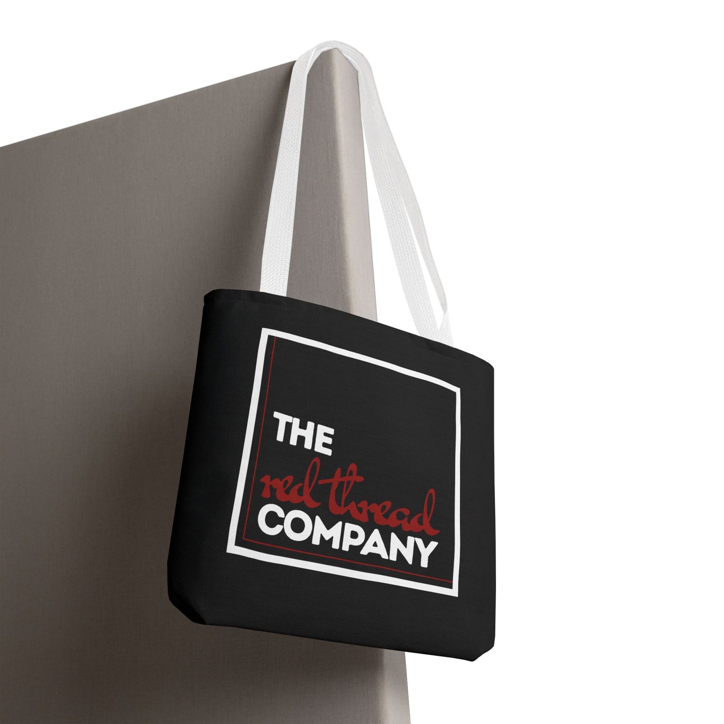 We are ONE Eco- Friendly Black Tote Bag with White Handle