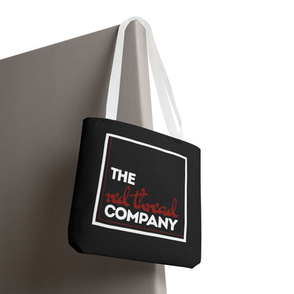 We are ONE Eco- Friendly Black Tote Bag with White Handle