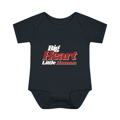 Big Heart, Little Human Cotton Baby Onesie