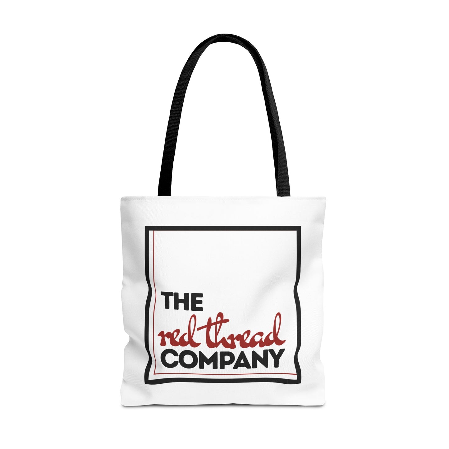 We are ONE Eco- Friendly White Tote Bag with Black Handle