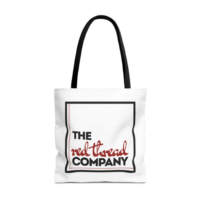 We are ONE Eco- Friendly White Tote Bag with Black Handle